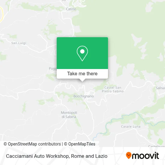 Cacciamani Auto Workshop map