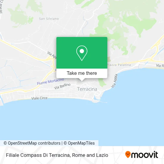 Filiale Compass Di Terracina map