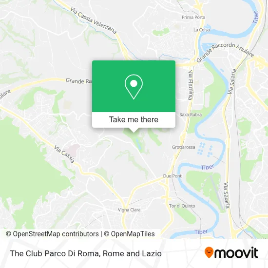 The Club Parco Di Roma map