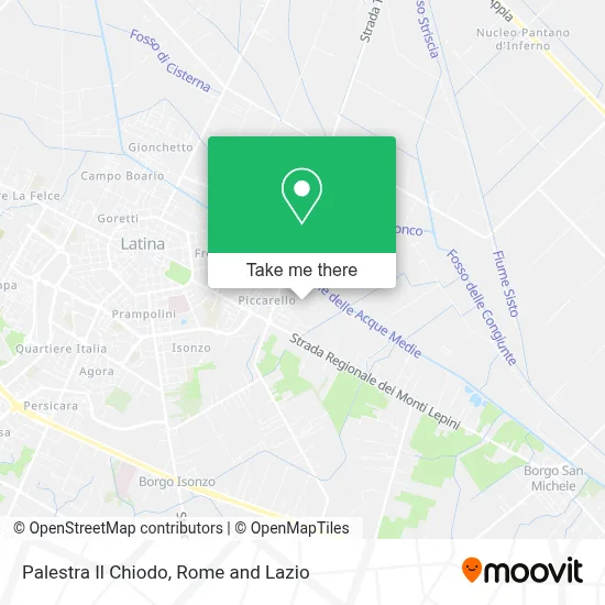 Palestra Il Chiodo map