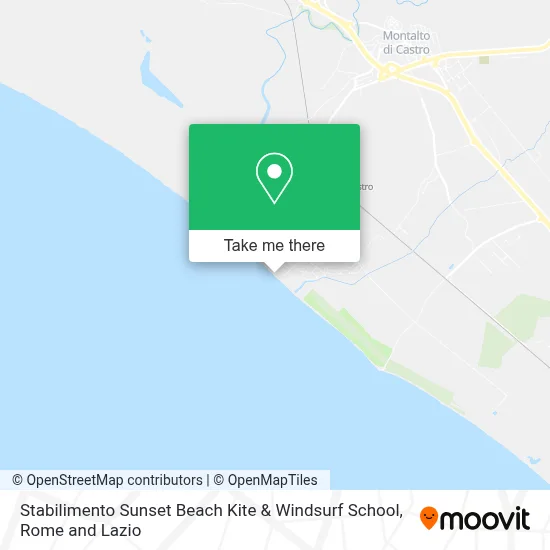 Stabilimento Sunset Beach Kite & Windsurf School map