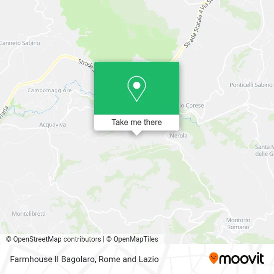 Farmhouse Il Bagolaro map