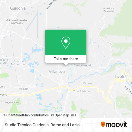 Studio Tecnico Guidonia map