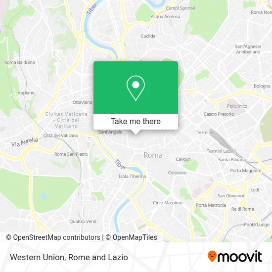 Western Union map