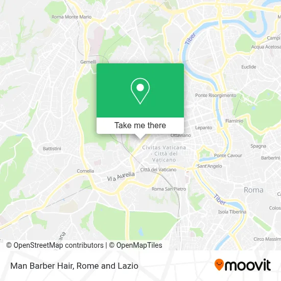 Man Barber Hair map