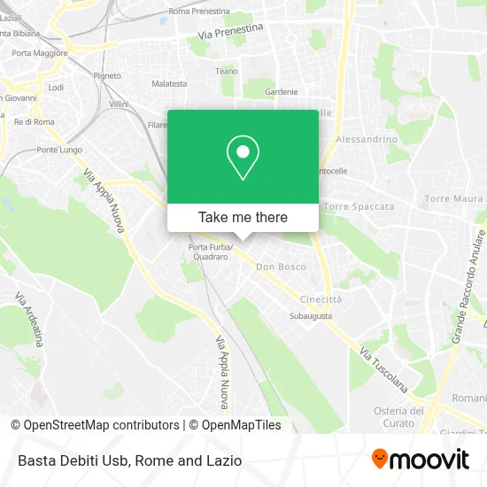 Basta Debiti Usb map