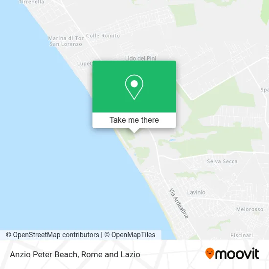 Anzio Peter Beach map