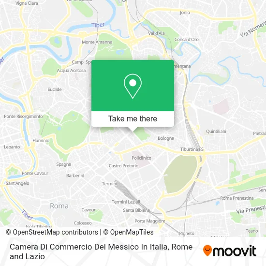 Camera Di Commercio Del Messico In Italia map