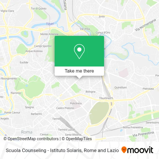 Scuola Counseling - Istituto Solaris map