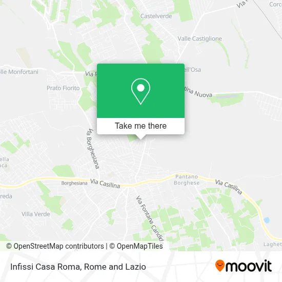 Infissi Casa Roma map