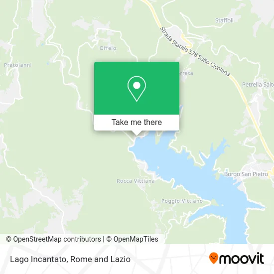 Lago Incantato map
