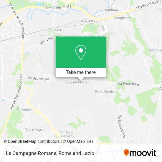 Le Campagne Romane map