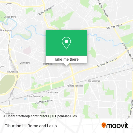 Tiburtino III map