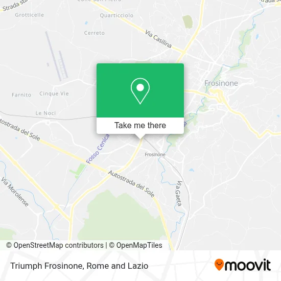 Triumph Frosinone map
