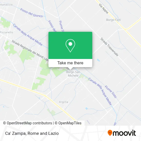 Ca' Zampa map