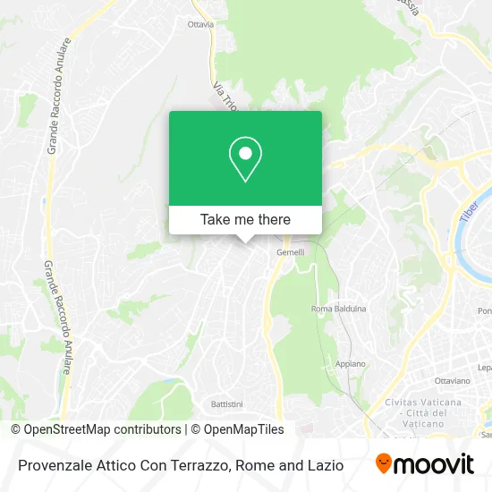 Provenzale Attico Con Terrazzo map