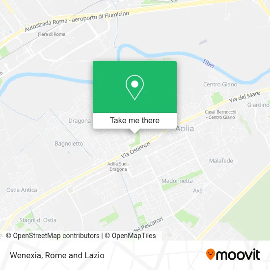 Wenexia map