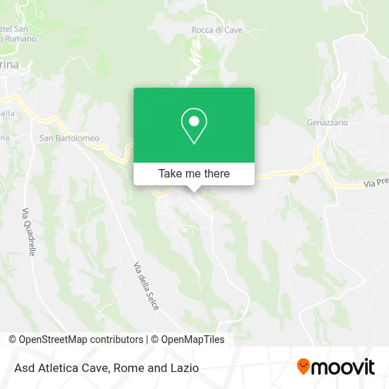 Asd Atletica Cave map