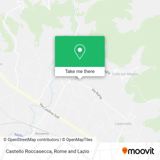 Castello Roccasecca map