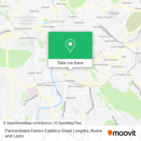 Parrucchiere Centro Estetico Great Lengths map
