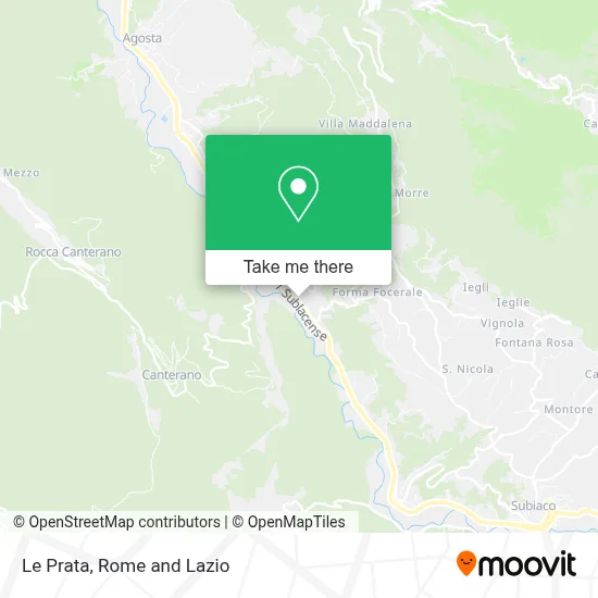 Le Prata map