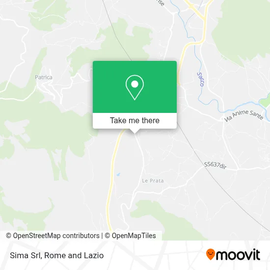Sima Srl map