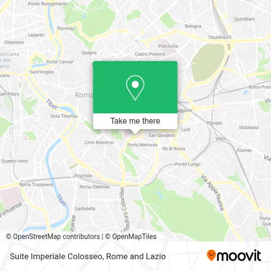 Suite Imperiale Colosseo map