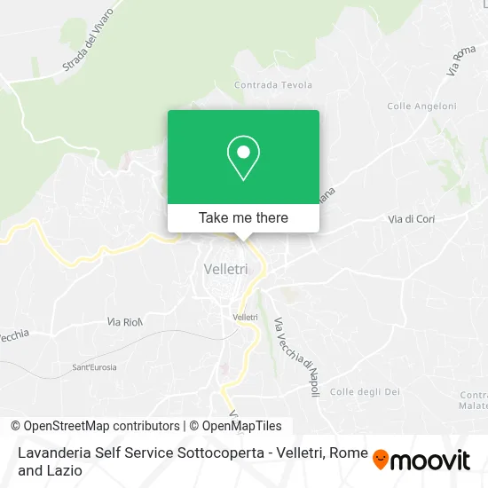 Lavanderia Self Service Sottocoperta - Velletri map