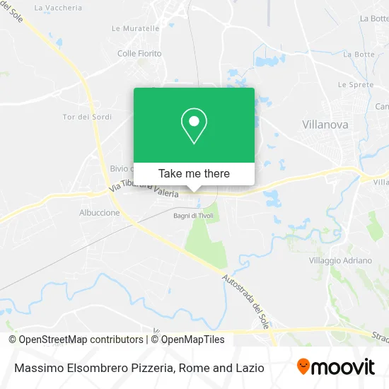 Massimo Elsombrero Pizzeria map