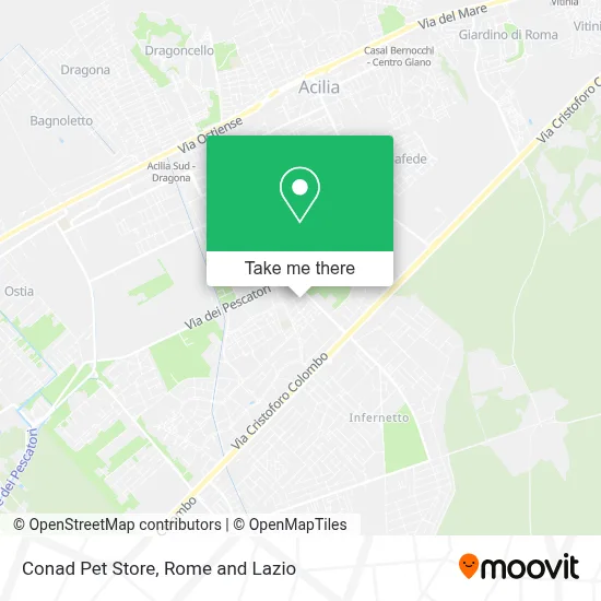 Conad Pet Store map