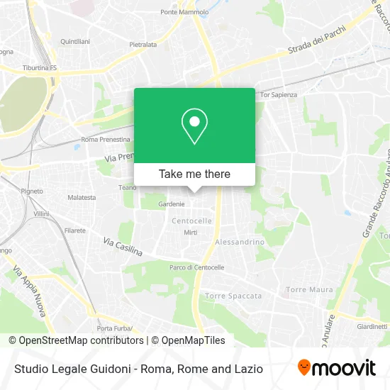 Studio Legale Guidoni - Roma map