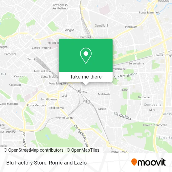 Blu Factory Store map