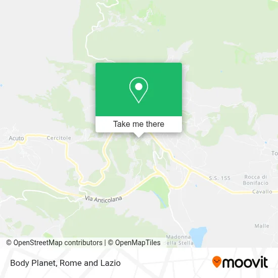 Body Planet map