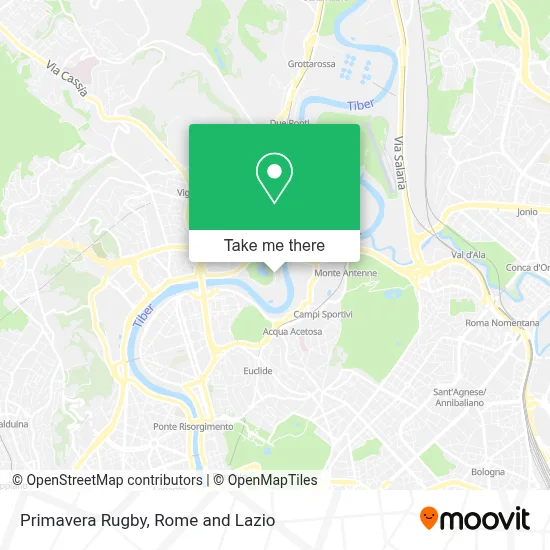 Primavera Rugby map