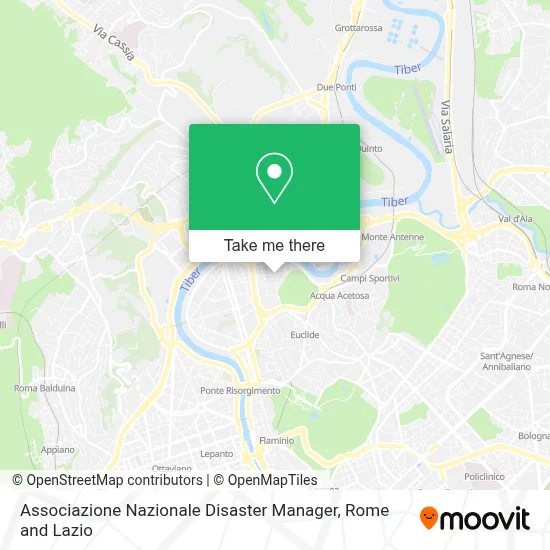 Associazione Nazionale Disaster Manager map