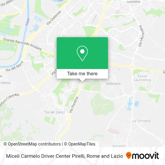 Miceli Carmelo Driver Center Pirelli map