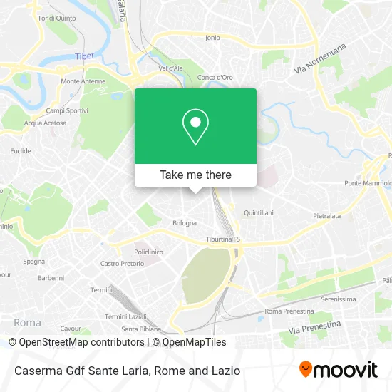 Caserma Gdf Sante Laria map