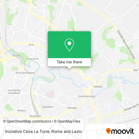 Iniziative Csoa La Torre map