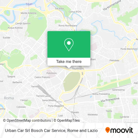 Urban Car Srl Bosch Car Service map