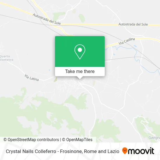 Crystal Nails Colleferro - Frosinone map