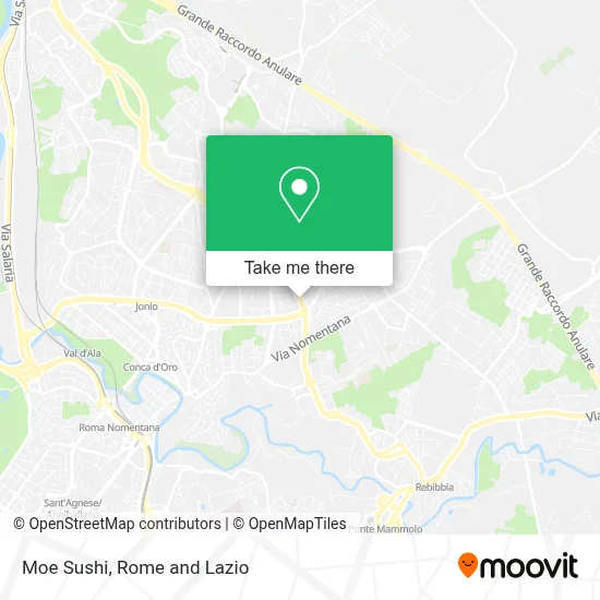Moe Sushi map