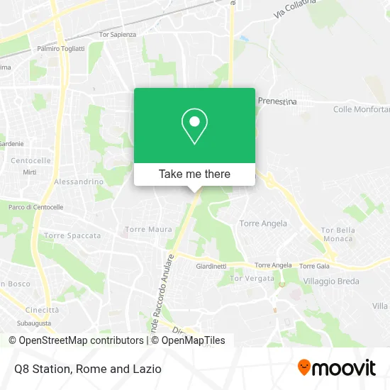 Q8 Station map