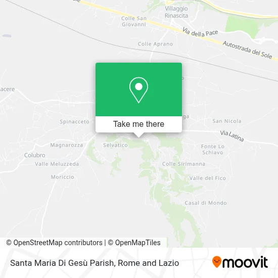 Santa Maria Di Gesù Parish map