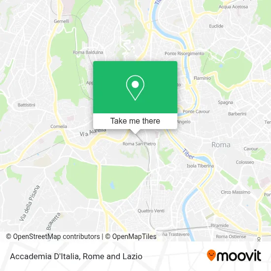 Accademia D'Italia map