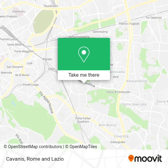 Cavanis map