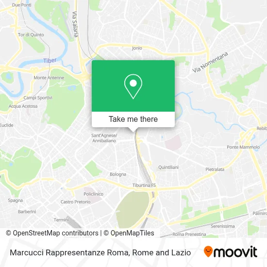 Marcucci Rappresentanze Roma map
