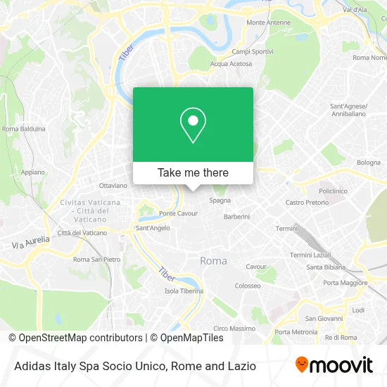 Adidas Italy Spa Socio Unico map