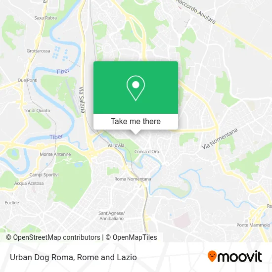 Urban Dog Roma map