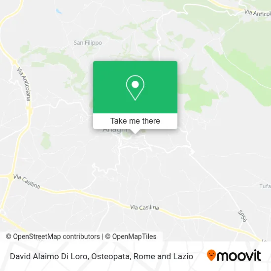 David Alaimo Di Loro, Osteopata map