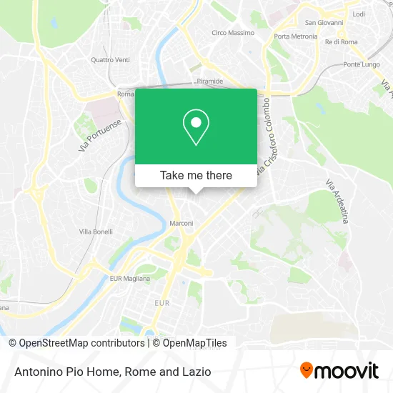 Antonino Pio Home map